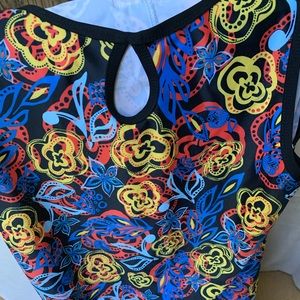 Nuu muu keyhole dress.  Wildfire  print.